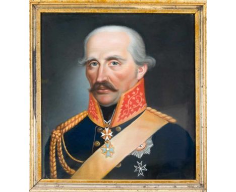 Friedrich Carl Gröger (1766-1838) Umkreis, wohl Brustbildnis des preußischen Generalfeldmarschalls Gebhard Leberecht von Blüc