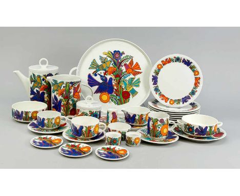 Großes Speiseservice, Villeroy &amp; Boch, ca.116-tlg., Septfontanes, Luxemburg, Model 'Acapulco' nach mexikanischem Vorbild,