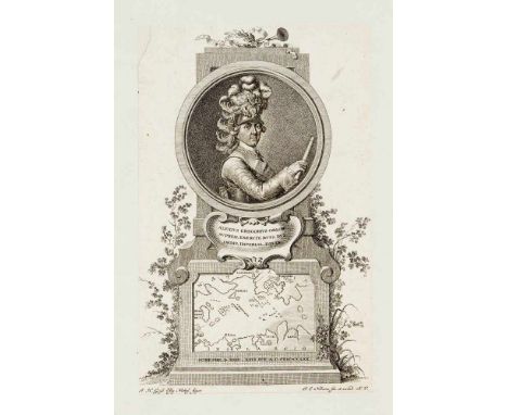 Russland -- 4 Portraitstiche von Persönlichkeiten der russischen Geschichte: Zar Peter der Große, Zarin Katharina die Große, 