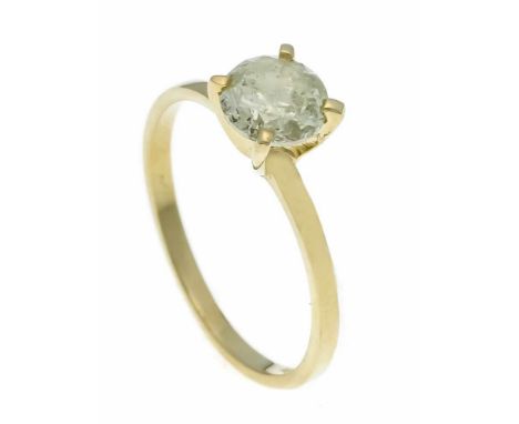 Brillant-Ring GG 585/000 mit einem Brillanten 1,0 ct get./PI, RG 53, 1,8 gDiamond ring gold 585/000 with a brilliant 1.0 ct t