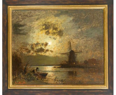 Louis Douzette (1834-1924), norddeutscher Landschafts- und Marinemaler, der an der Berliner Akademie bei H. Eschke studierte 