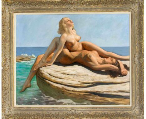 Marcel René Herrfeldt (1889-1965), Münchner Maler, der sich insbesondere mit seinen lasziven Aktdarstellungen einen Namen gem