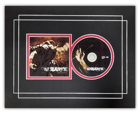 SALE! Unearth Metal Band CD hand signed professionally mounted display. This beautiful display consists of a cd and cd cover 