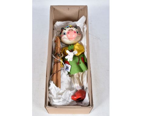 A BOXED PELHAM SL63 COW PUPPET, version with label to clothing, appears complete and in very good condition with only minor p