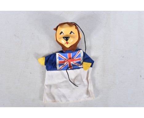 AN UNBOXED PELHAM 1966 WORLD CUP WILLIE HAND/GLOVE PUPPET, missing ball from the end of the elastic but otherwise appears com