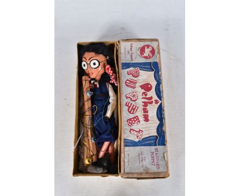 A BOXED PELHAM SL LETTICE LEEFE PUPPET, from the Girl Comic c.1950's, appears complete and in good condition, possibly had so
