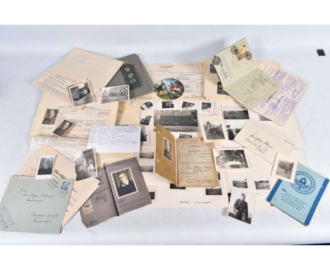 WWII DOCUMENT GROUP, SOULDBUCH, FOR ARMY CORPORAL HANS JERGEN KRAMER, Panzeer Grenadier Signals Unit 652, includes volunteer 