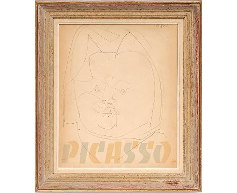 PABLO PICASSO 'Balzac', 1959, lithograph - Couveture, Suite: Cincinnati, printed by Young &amp; Klein, 42cm x 35, framed and 