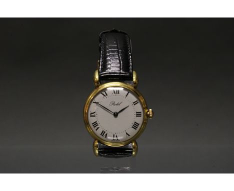 Herrenarmbanduhr, Profil, 1958, Art Deco-Stil, Peseux-Handaufzug-Werk, Stahlgehäuse, teils vergoldet, Gehäuse-Nr. 611-445, we