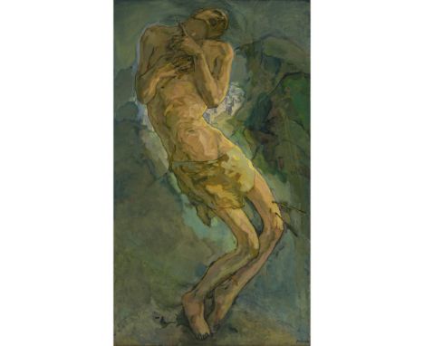 Willi Geiger 1878 Landshut - 1971 München  Heiliger Sebastian. 1914  R. u. signiert, 1914 datiert sowie nummeriert "III". Rüc
