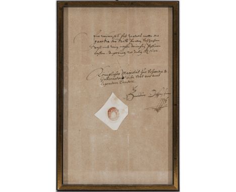 Bengt Bengtsson Oxenstierna (Benedict Oxenstiern) 1591 Frösvik, Uppland - 1643 Riga  Passierschein für einen Reisenden von Au