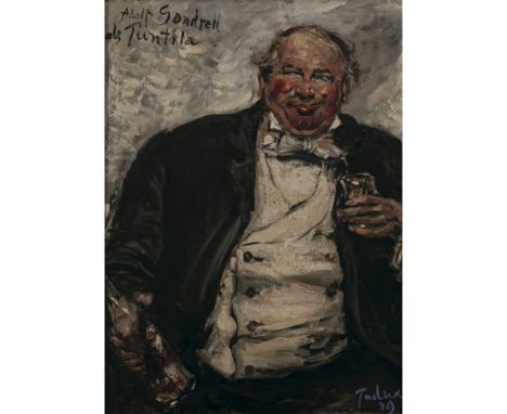 Paul Mathias Padua1903 Salzburg - 1981 Rottach-Egern"Adolf Gondrell als Tuntilla". 19491902-1954. L. o. bezeichnet, r. u. sig