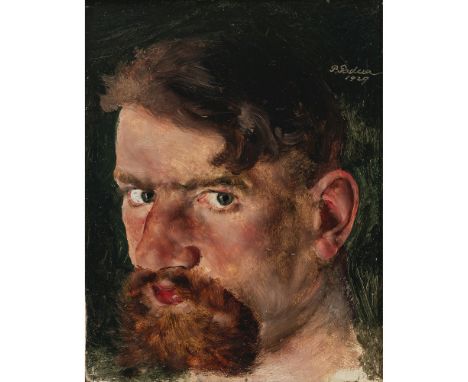 Paul Mathias Padua1903 Salzburg - 1981 Rottach-EgernSelbsporträt. 1929Kopfbild eines Mannes mit rotem Bart. R. o. signiert un