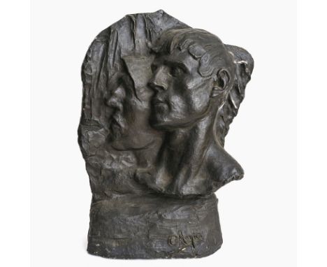 Constantin Meunier1831 Etterbeck/Brüssel - 1905 Ixelles"LIndustrie"Bronze, schwarz patiniert. Signiert. H. 50 cm.Provenienz: 