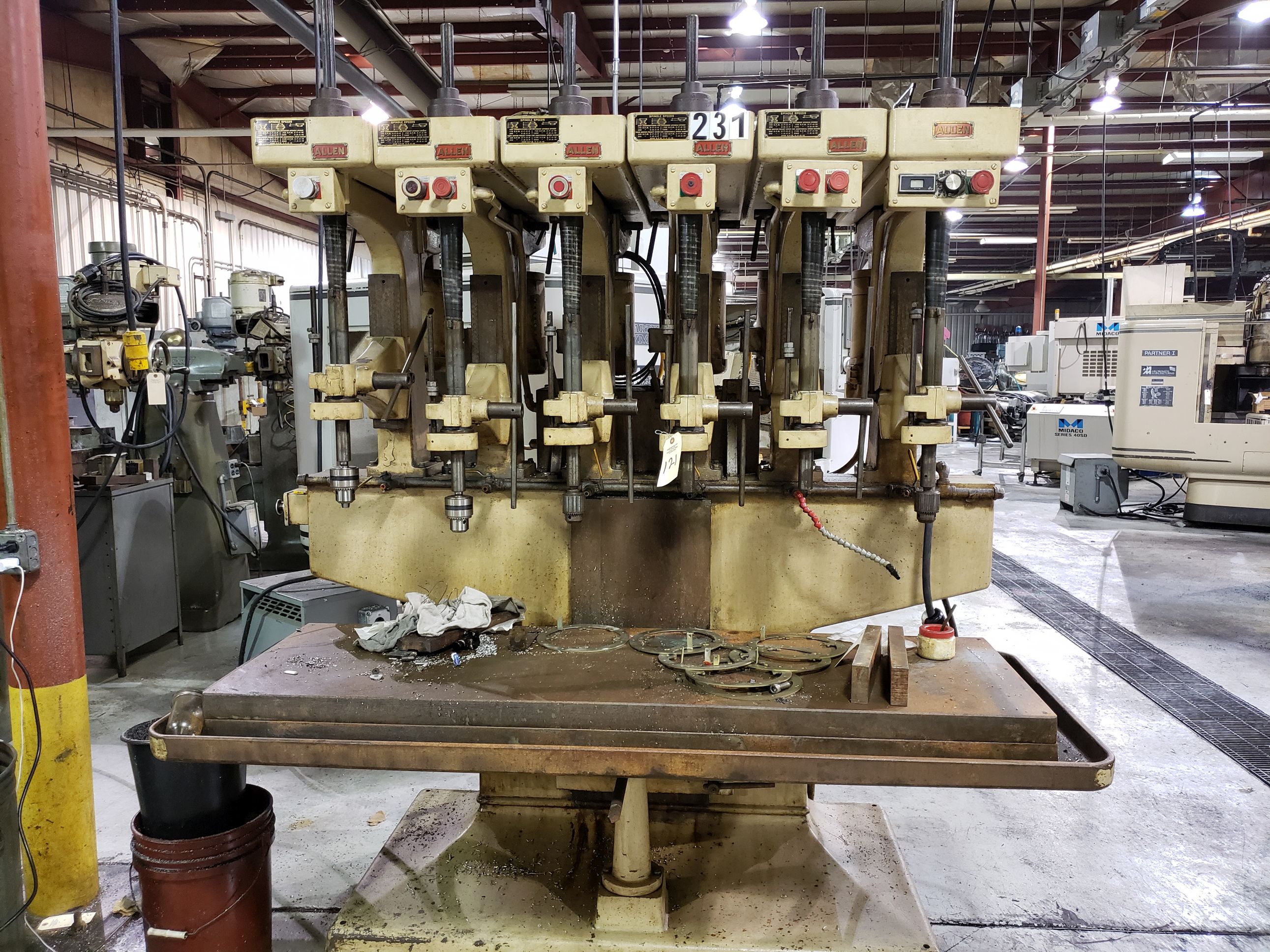 ALLEN 6 GANG DRILL PRESS