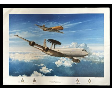 WW2 Colour Print Titled For Faith and FreedomE3-D Sentry by Gordan Sage. E3-D Sentry (operated by No. 8 and No. 23 Squadron) 