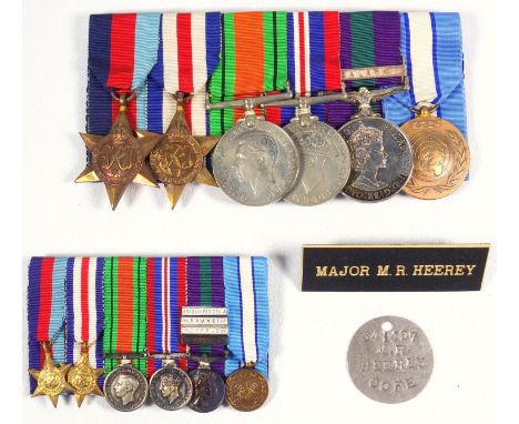 GROUP OF SIX MEDALS AWARDED TO MAJOR MICHAEL RAY HEEREY (''MIKE'') (16.2.26 - 31.5.19) COMPRISING THE 1939-45 STAR, FRANCE &a