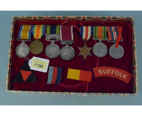 A group of four medals, WWI pair to 10925 Pte E.S.Hadingham 15-HRS, India General Service with North West Frontier clasp and 