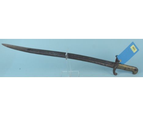 A French model 1842 sabre bayonet (no scabbard)