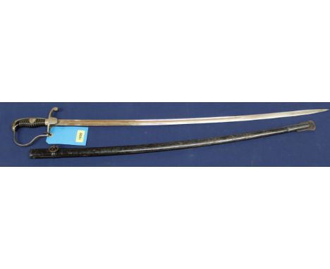 A German WWI era Infantry Officers sword with ill-fitting scabbard