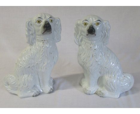Pair of large Staffordshire dogs H 36 cm