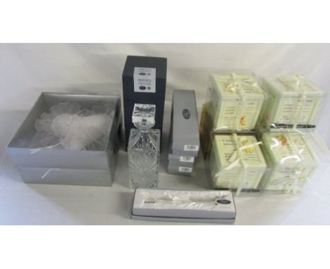 Ex-shop stock - Assorted birth/christening and wedding gifts inc A Block to Grow On money boxes, silver plate wedding certifi