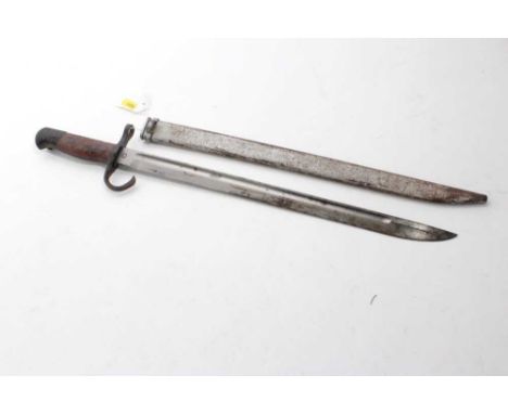 Second World War Japanese bayonet with scabbard