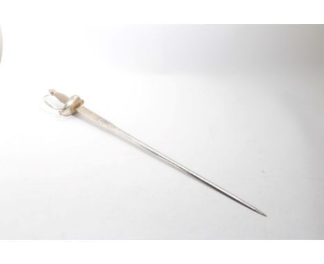 Wilkinson Sword Silver hilted smallsword with spiral decoration and gilt etched blade  and Wilkinson Sword commemorative  Ame