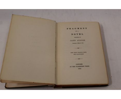 Jane Austen - Fragment of a novel written by Jane Austen January-March 1817, now first printed from the manuscript, The Clare