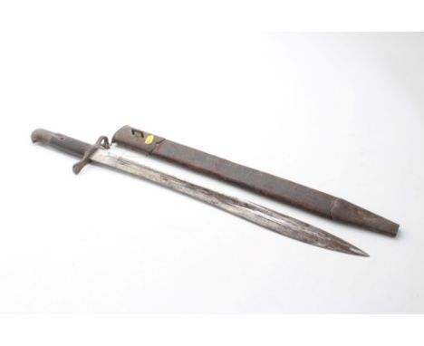 Rare Victorian 1871 pattern Elcho sawback bayonet by Kirschbaum Solingen for the Martini-Henry rifle - with diced grips, full