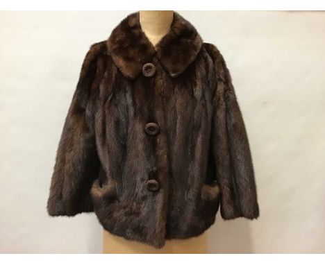 Vintage short mink coat c1950's