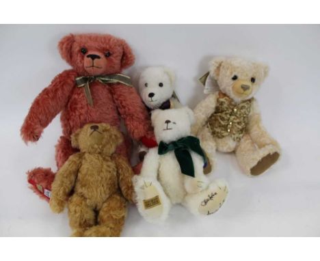 Teddy Bears - Merrythought Cranberry, Ivy , International Collector's Bear 220, Heirloom Bear, Royal Celebration Queen's Jubi