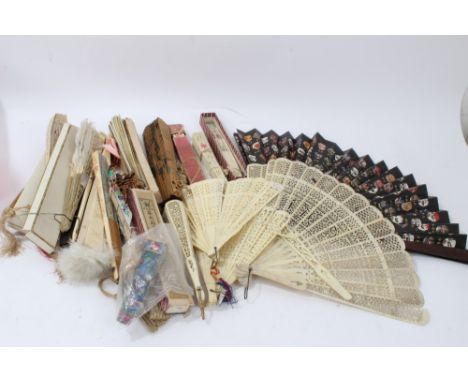 Collection of antique and vintage Chinese and oriental fans