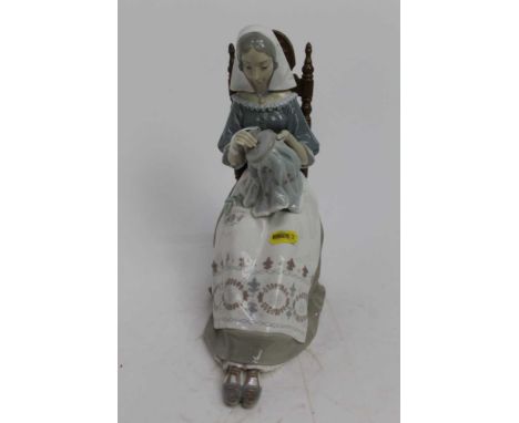 Lladro porcelain figure Embroiderer