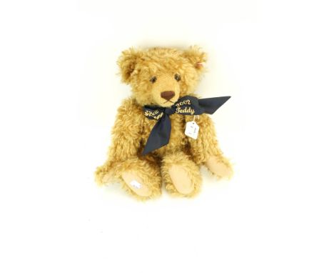 A modern Steiff anniversary teddy bear, 1902-2002, with growler. H41cm