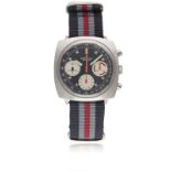 A GENTLEMAN'S STAINLESS STEEL BREITLING TOP TIME CHRONOGRAPH WRIST WATCH CIRCA 1969, REF. 814