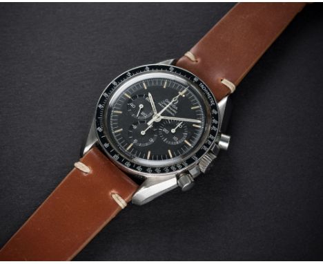 A VERY RARE GENTLEMAN'S STAINLESS STEEL OMEGA SPEEDMASTER PROFESSIONAL CHRONOGRAPH WRIST WATCH CIRCA 1970, REF. 145022-69 ST 