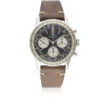 A GENTLEMAN'S STAINLESS STEEL BREITLING NAVITIMER CHRONOGRAPH WRIST WATCH CIRCA 1971, REF. 806