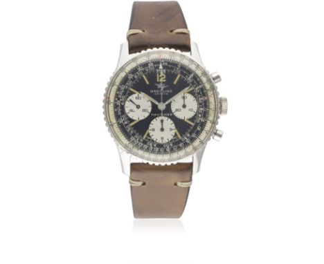 A GENTLEMAN'S STAINLESS STEEL BREITLING NAVITIMER CHRONOGRAPH WRIST WATCH CIRCA 1971, REF. 806Movement: 17J, manual wind, Ven