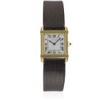 A LADIES 18K SOLID GOLD CARTIER PARIS TANK CHINOISE WRIST WATCH CIRCA 1990s Movement: Quartz, signed