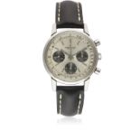 A GENTLEMAN'S STAINLESS STEEL BREITLING "LONG PLAYING" CHRONOGRAPH WRIST WATCH CIRCA 1973, REF.