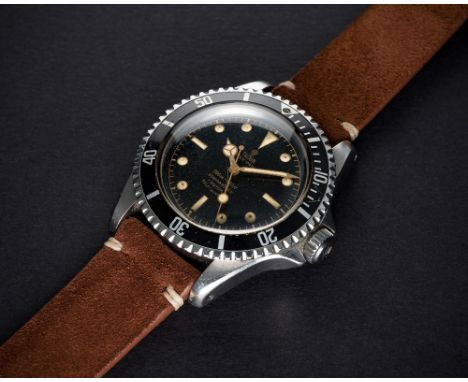 A VERY RARE GENTLEMAN'S STAINLESS STEEL ROLEX TUDOR OYSTER PRINCE SUBMARINER WRIST WATCHCIRCA 1962, REF. 7928 PCG WITH GILT C