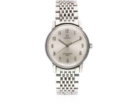 A GENTLEMAN'S STAINLESS STEEL OMEGA SEAMASTER 600 BRACELET WATCH CIRCA 1965, REF. 135.011 WITH OMEGA BOXMovement: 17J, manual