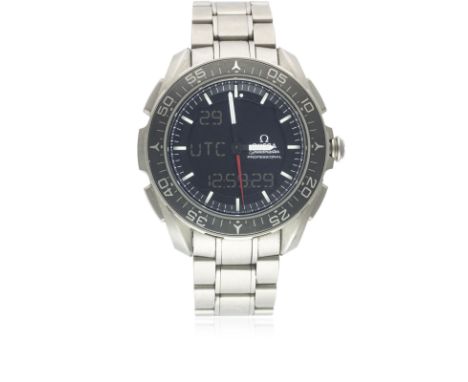 A GENTLEMAN'S TITANIUM OMEGA SPEEDMASTER PROFESSIONAL SKYWALKER X-33 BRACELET WATCH CIRCA 2016, REF. 318.90.45.79.01.001 Move