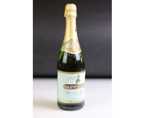 Large Vintage Bottle of Babycham, 75cl, 31cm high 