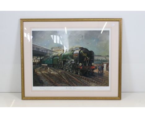 Terence Cuneo, Signed Limited Edition Print ' The Golden Arrow ' no. 550/850, 49cm x 62cm, framed and glazed 