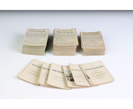 Three Jaques of London Counties of England Playing Card Games circa 1900 including Counties of England (Southern), Counties o