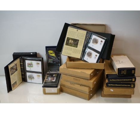 A large collection of first day covers contained within approx twelve albums to include World Wildlife Fund And Automotive ex