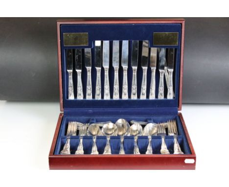 A Liners of Sheffield 58 piece silver plated canteen of cutlery. 