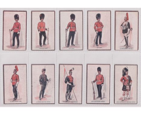 Cigarette cards, Hill's, Types of the British Army (Verbena) (set, 20 cards) (gen. gd) 